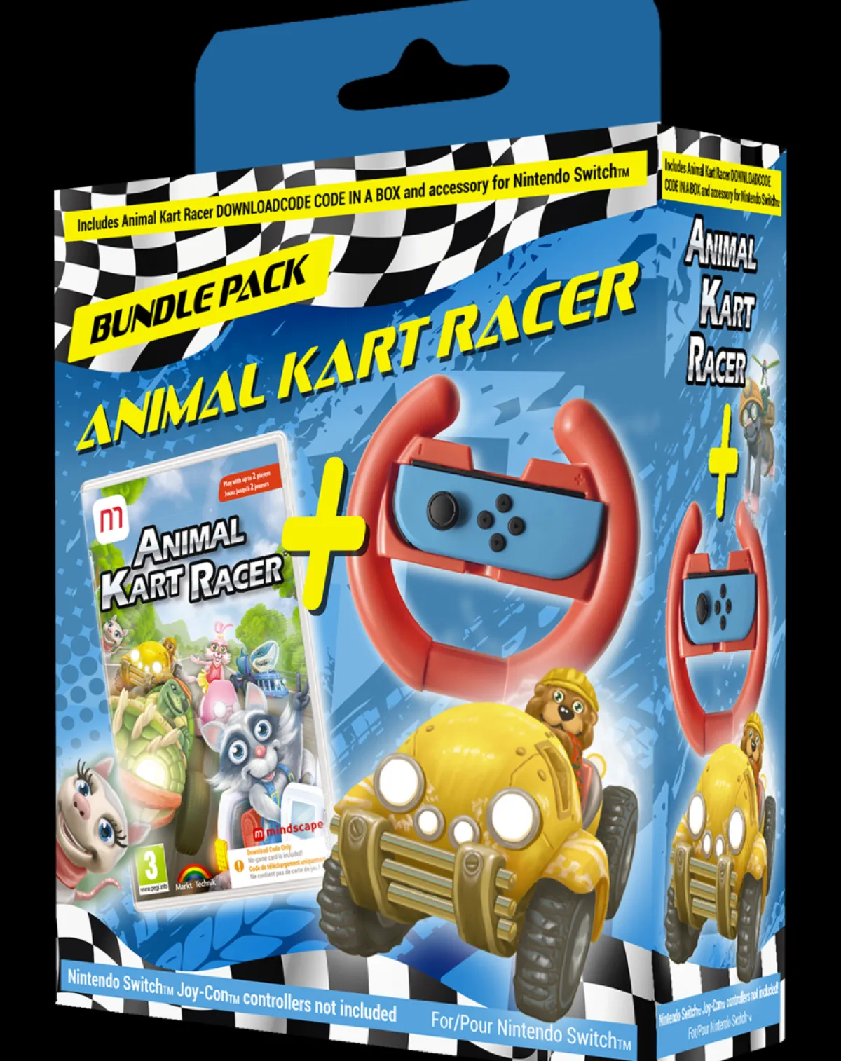 MINDSCAPE Animal Kart Racer code CIAB + Volant Nintendo SWITCH