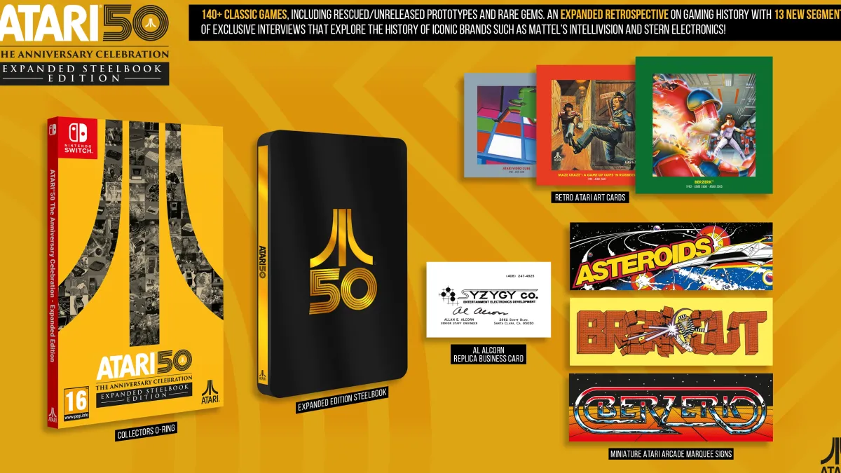 Atari 50: The Anniversary Celebration Expended Steelbook Edition SWITCH