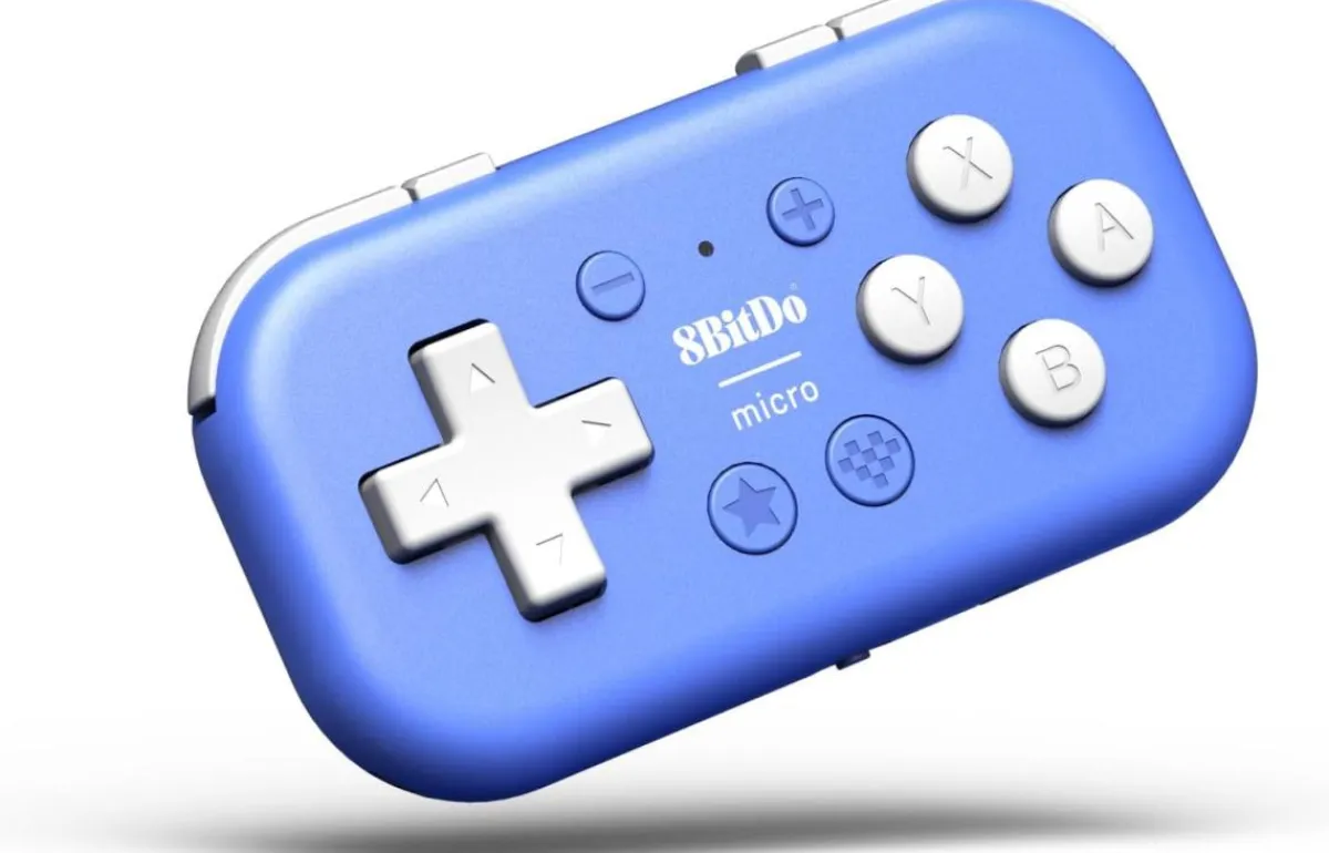 8Bitdo Mini-manette bluetooth bleue pour Nintendo Switch & Raspberry Pi