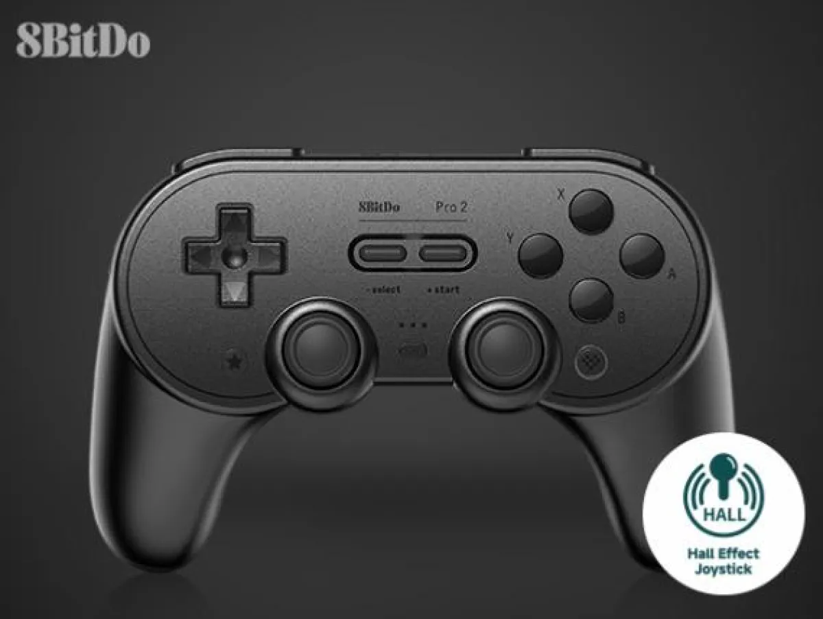 8Bitdo PRO 2 Gamepad Hall Effect - Black New Edition