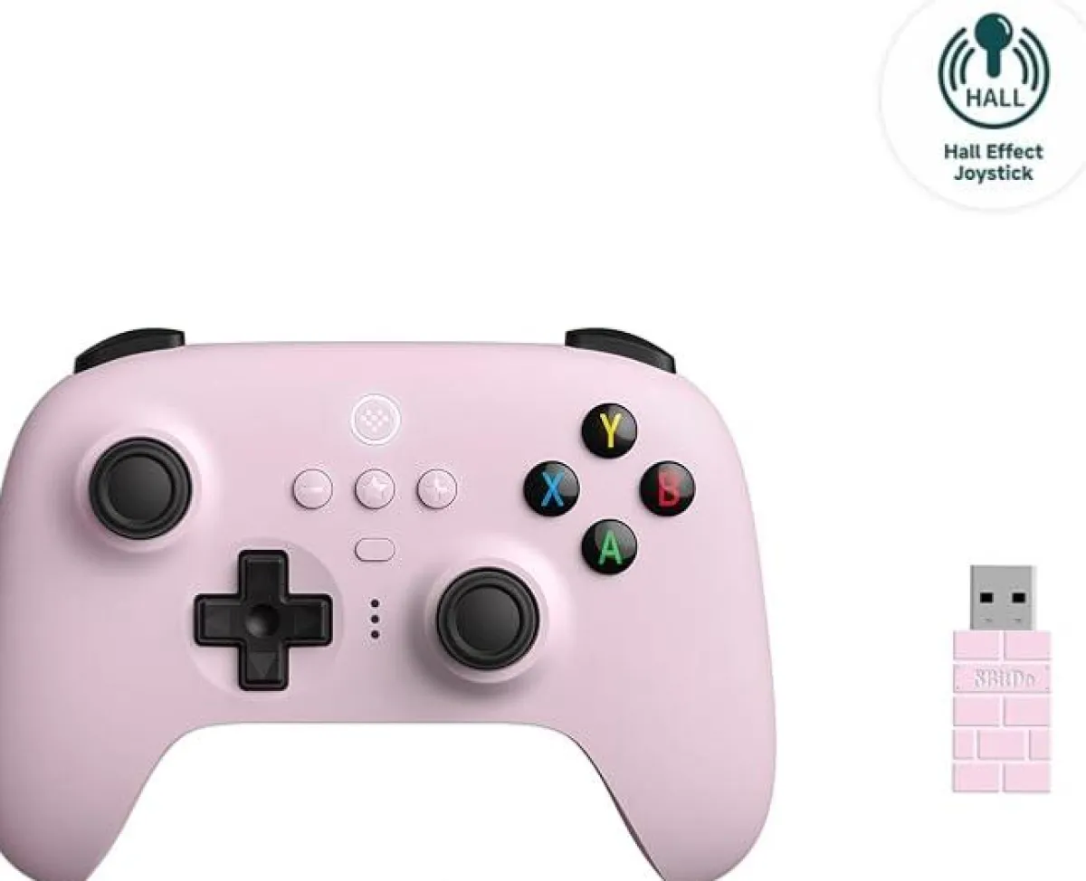 8Bitdo Ultimate 2.4G Wireless HALL EFFECT - Pink Edition