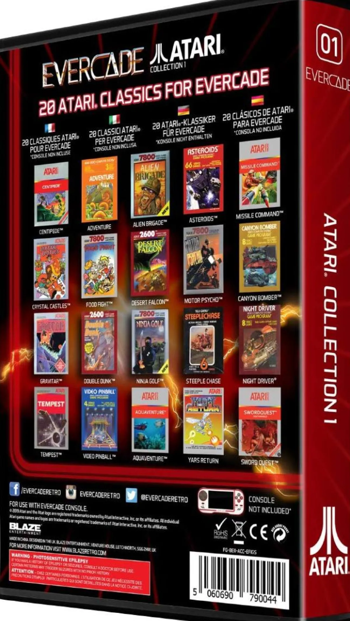 Evercade Blaze - Atari Collection 1 - Cartouche n° 01 (Epuisé / Sold Out)