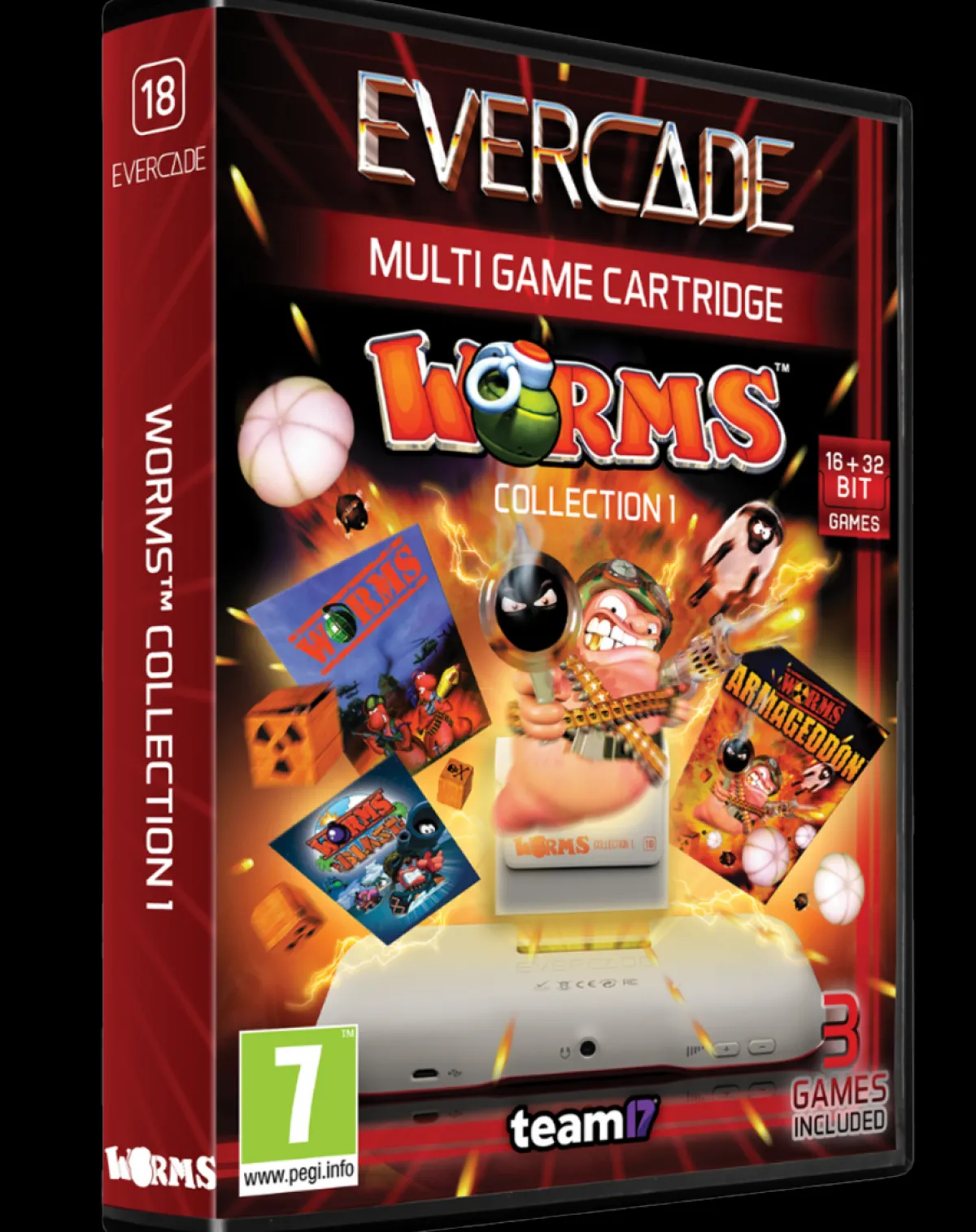 Evercade Blaze - Worms Collection 1 - Cartouche n° 18