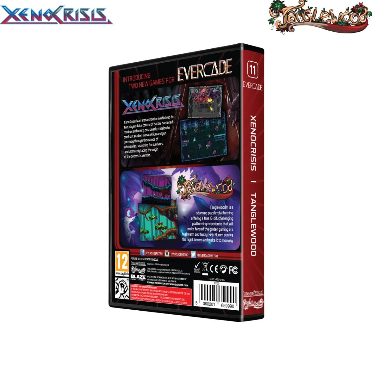 Evercade Blaze - Xeno Crisis + Tanglewood - Cartouche n° 11