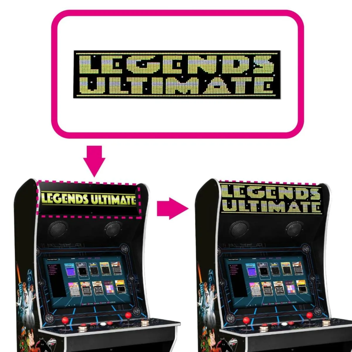 AtGames Borne d'arcade Legends Ultimate 300 Jeux + Legends BitPixel