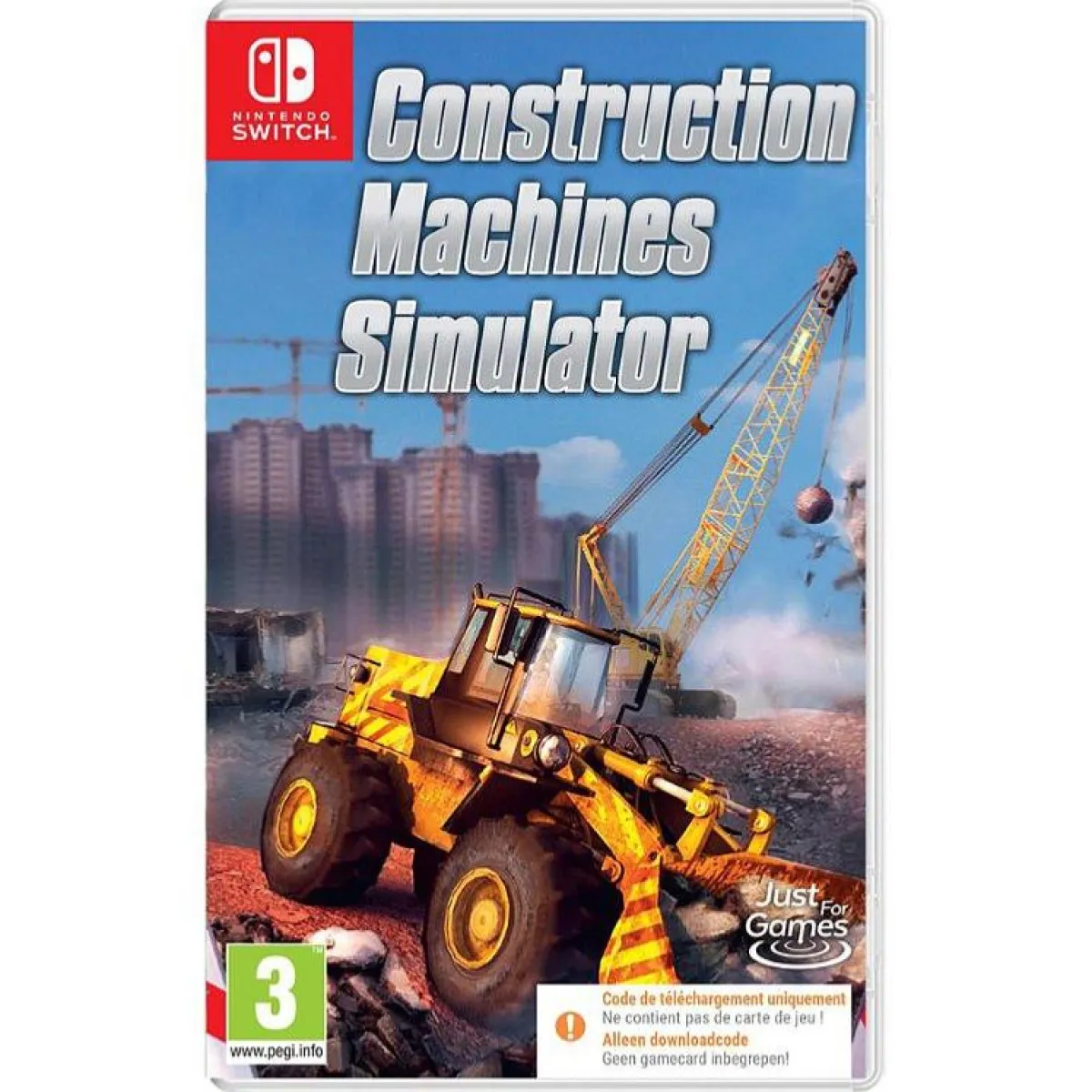 Just For Games Construction Machines Simulator Nintendo SWITCH (Code de téléchargement)