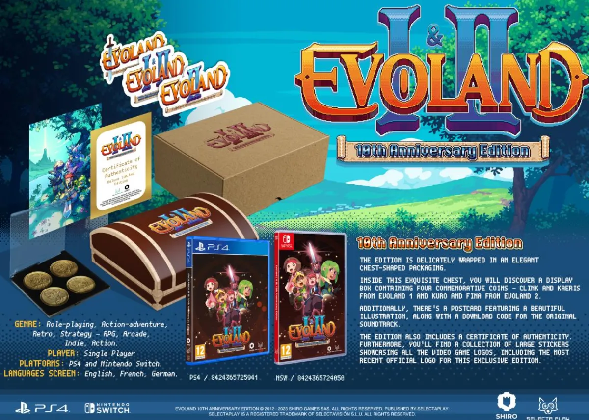 SELECTA PLAY Evoland 10th Anniversary (1+2) Nintendo SWITCH