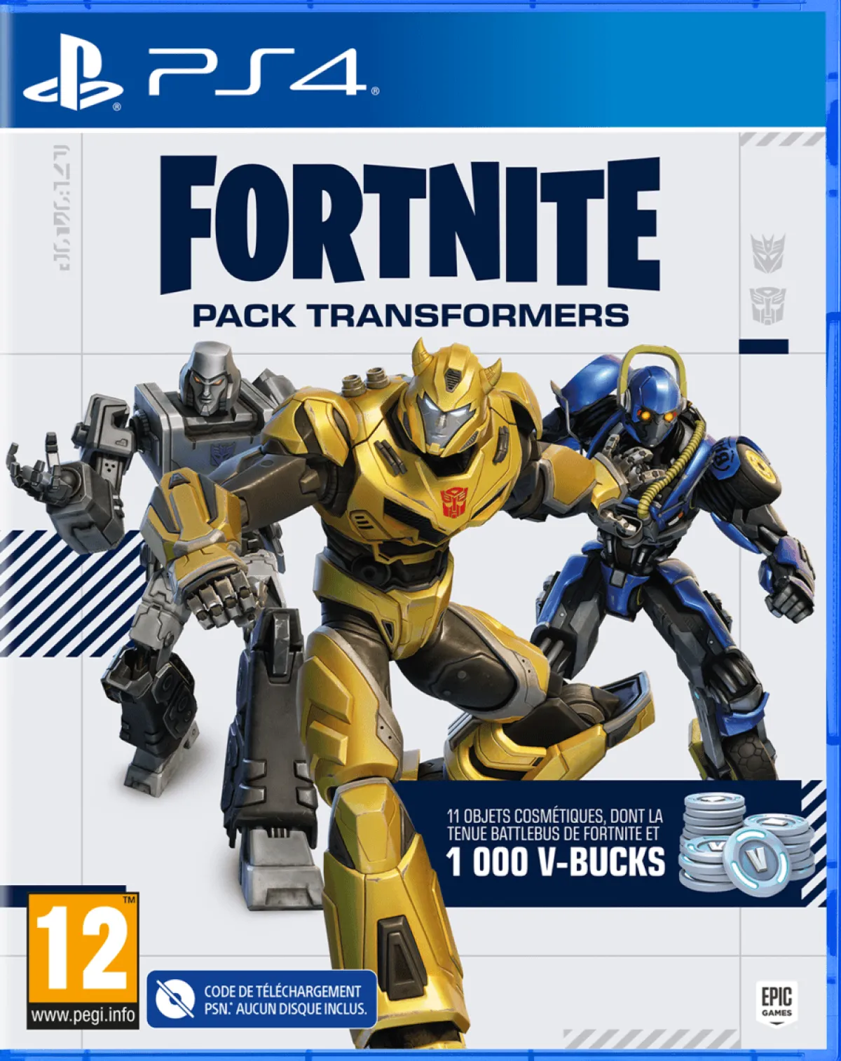 Epic Games Fortnite Pack Transformers PS4 - 1000 V-Bucks inclus !