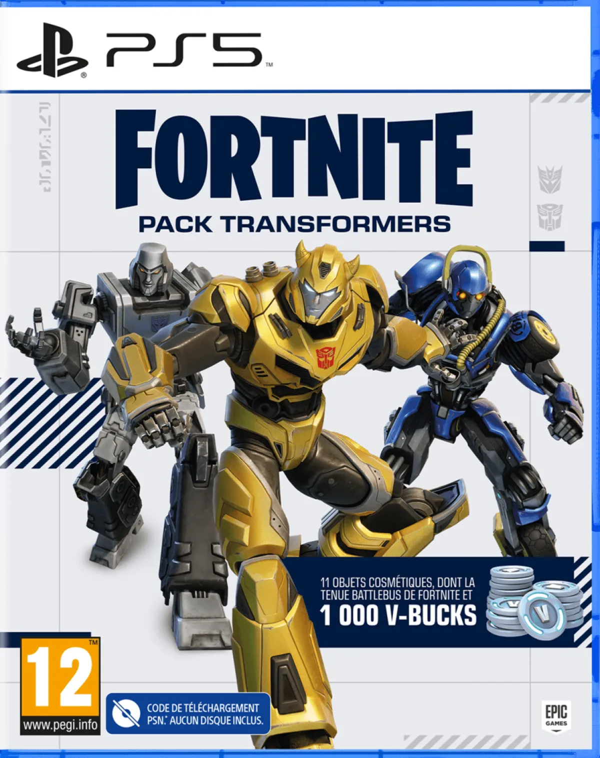 Epic Games Fortnite Pack Transformers PS5 - 1000 V-Bucks inclus !