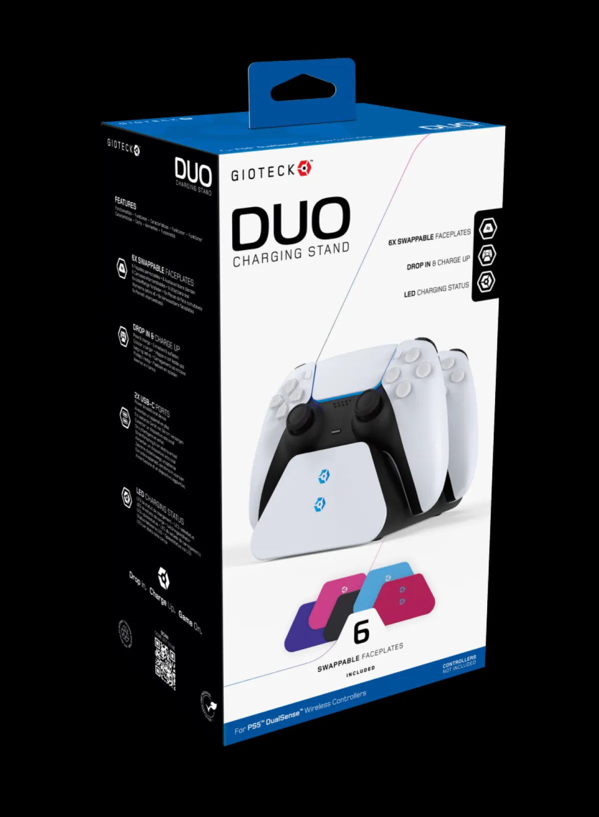 Gioteck double Dock de charge pour manettes PS5