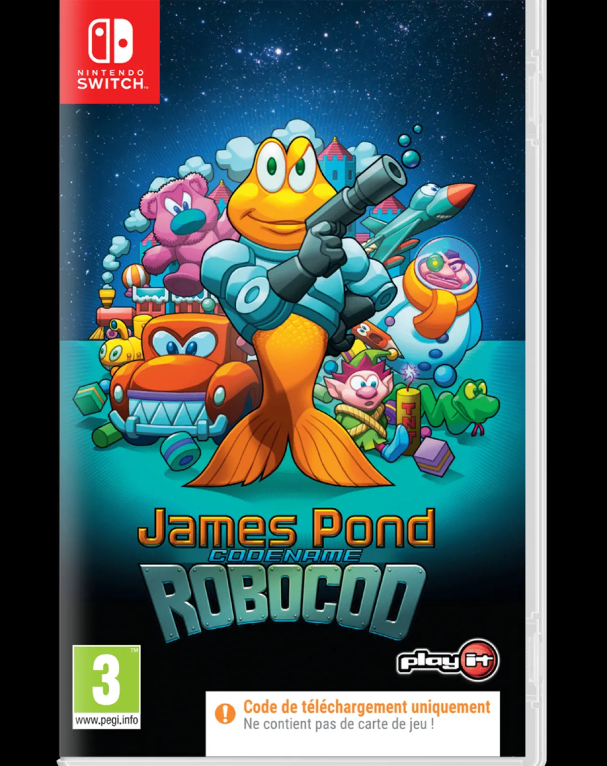 PLAY IT James Pond Nintendo SWITCH (Code de téléchargement)