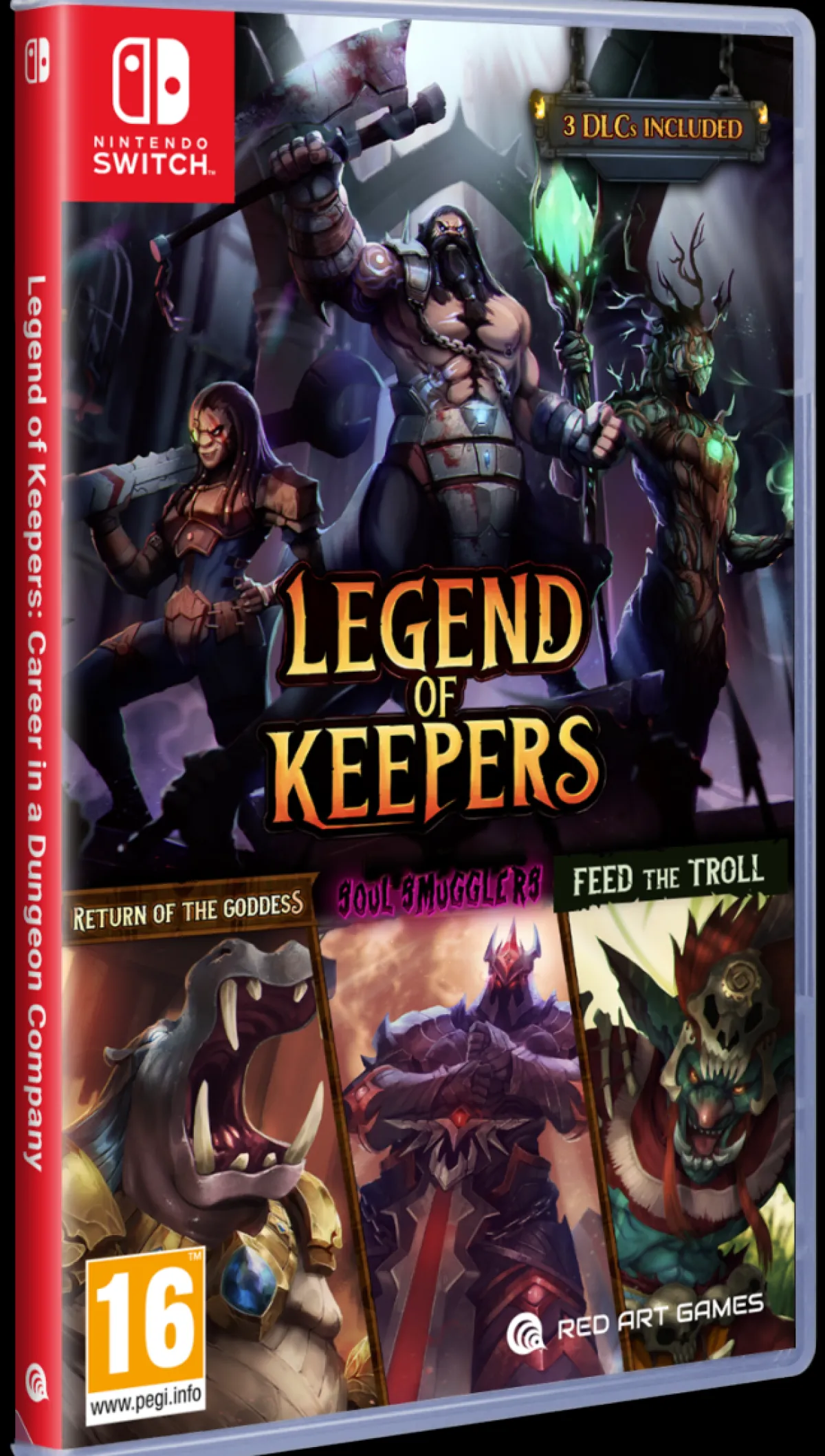 Red Art Games Legend Of Keepers + 3 DLC Inclus Nintendo Switch