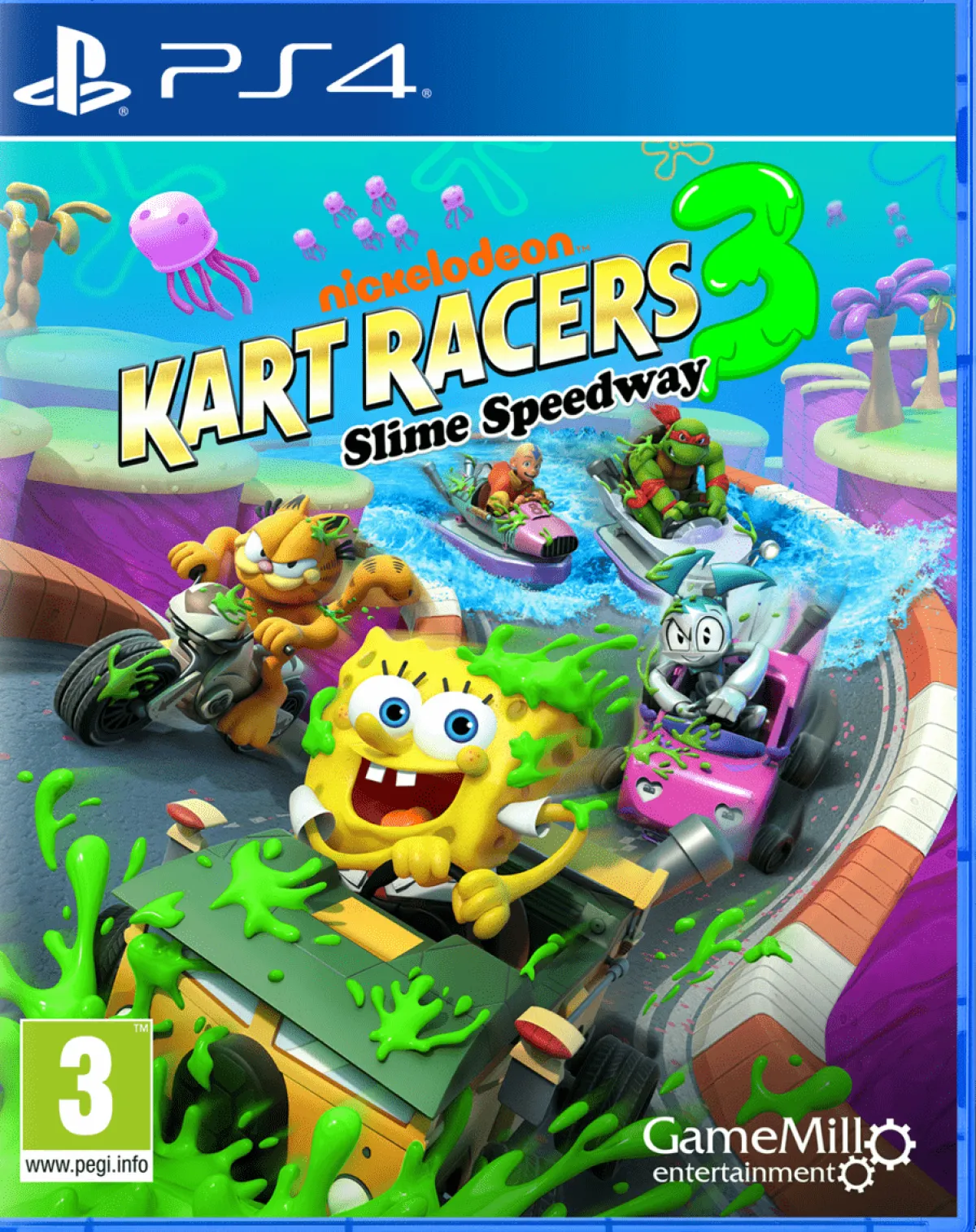 GAMEMILL Nickelodeon Kart Racers 3 Slime Speedway 3 PS4