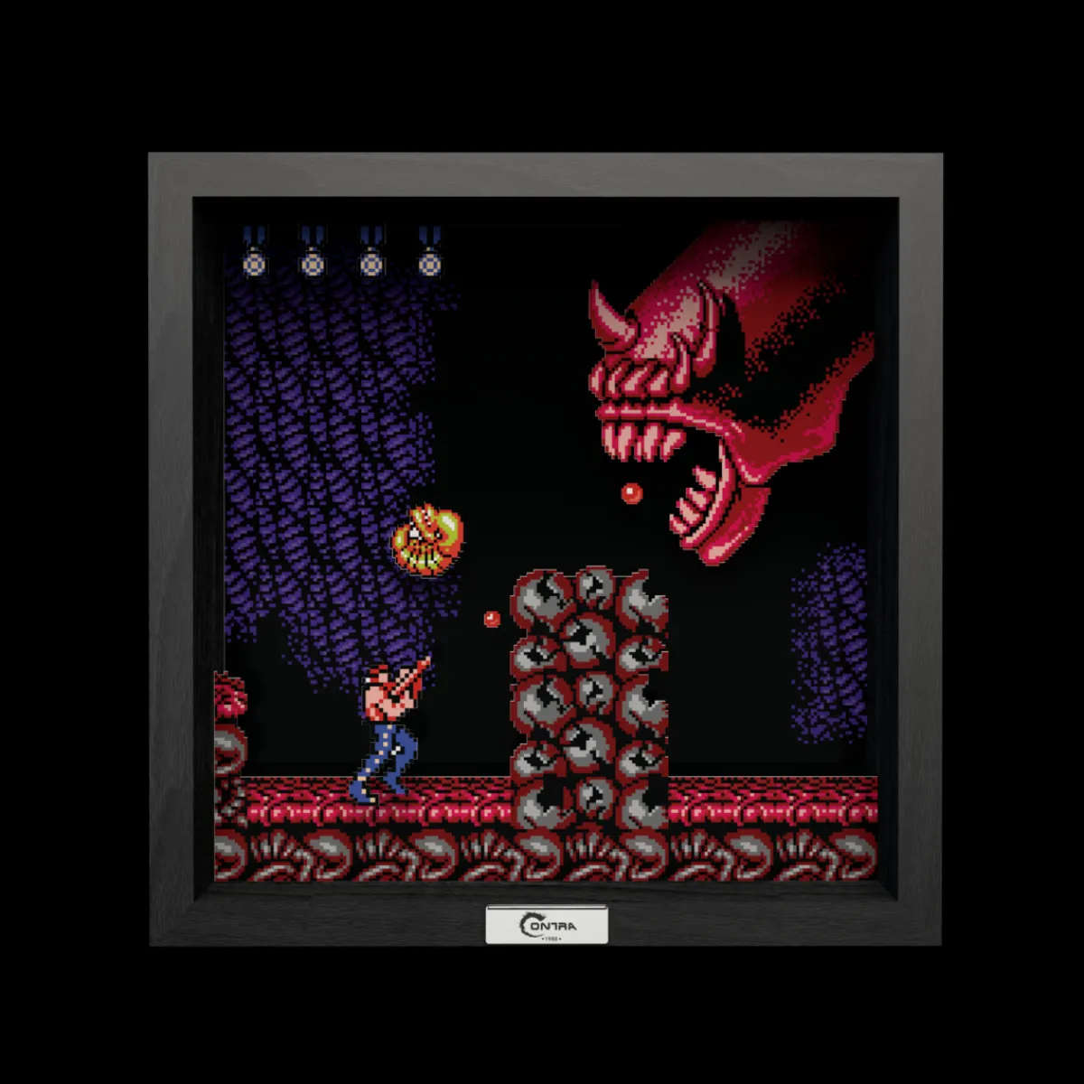 Level Up Labs Pixel Frames - Contra Dragon God Java - 23x23 cm