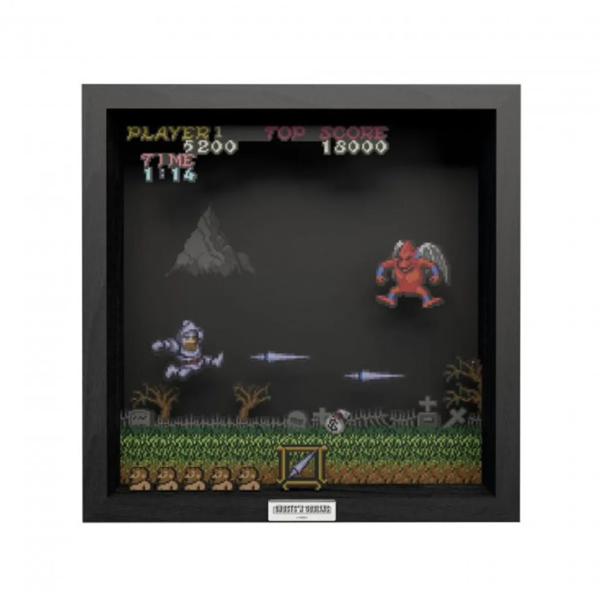 Level Up Labs Pixel Frames - Ghost N Goblins Red Arremer - 23x23 cm