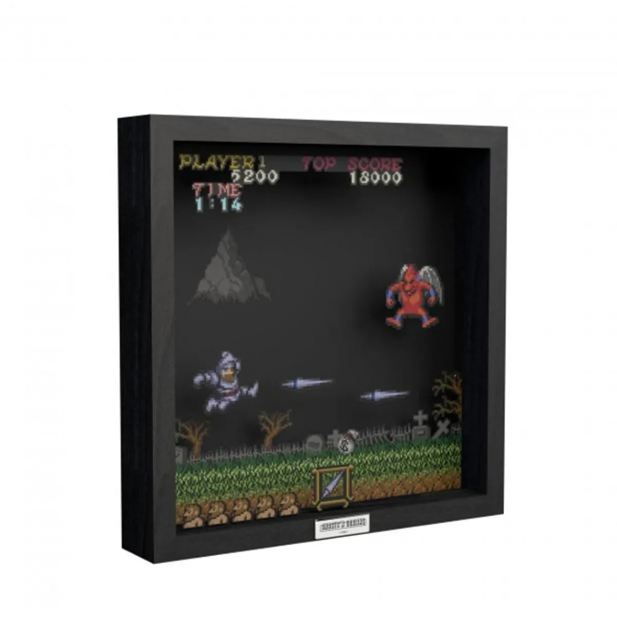 Level Up Labs Pixel Frames - Ghost N Goblins Red Arremer - 23x23 cm