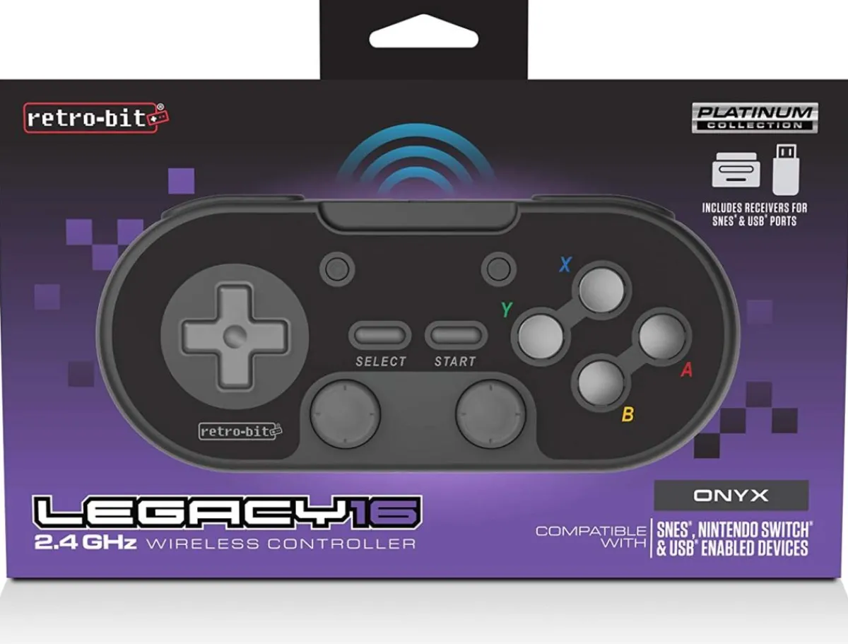 retro-bit Legacy 16 Black sans fil & USB