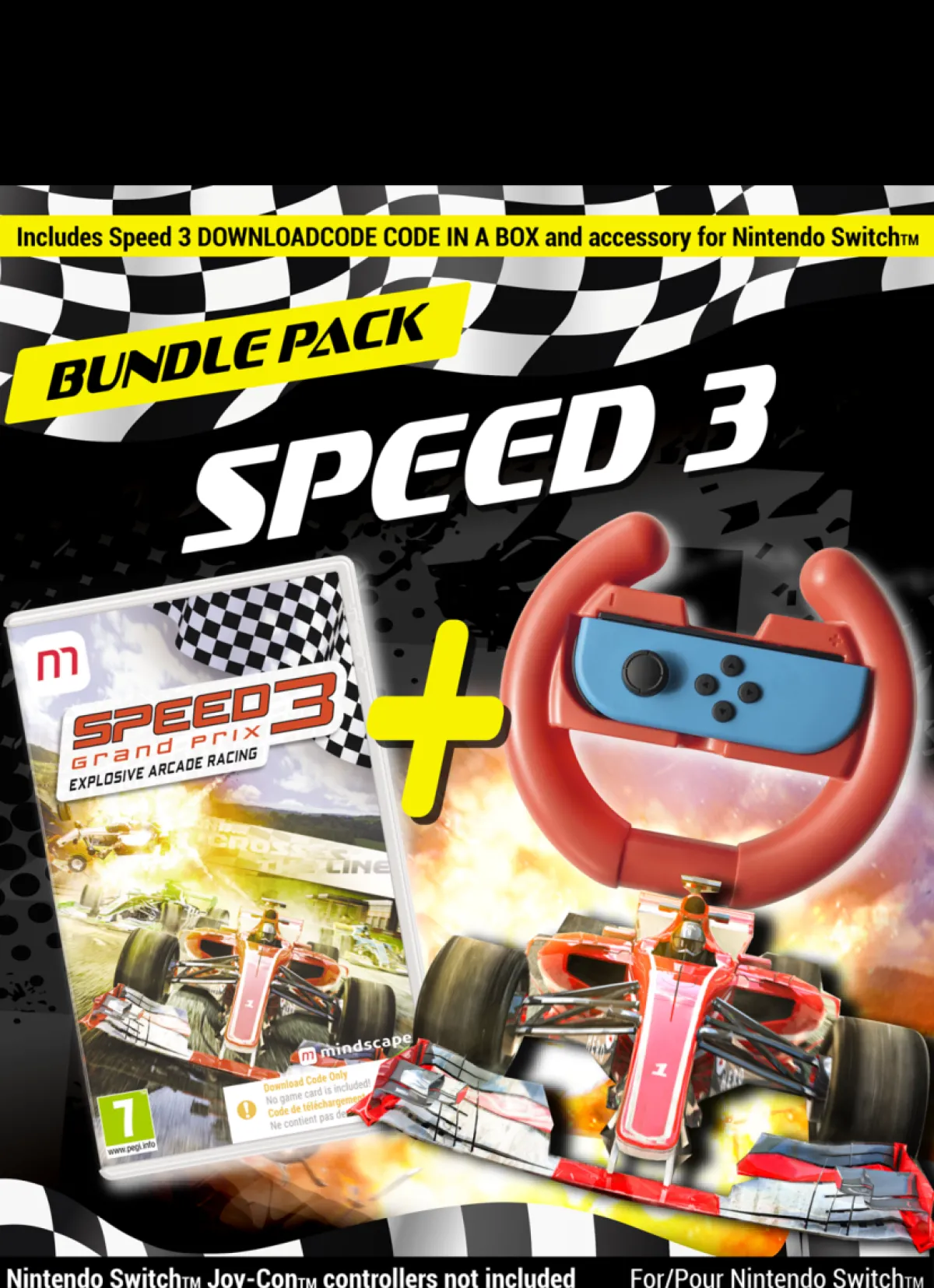 MINDSCAPE Speed 3 Code CIAB + Volant Nintendo SWITCH