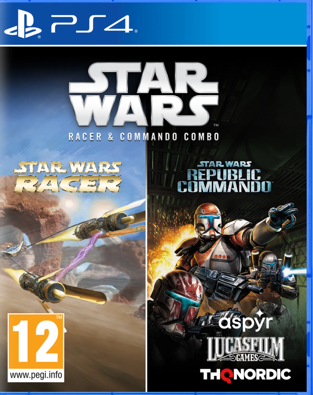 THQ NORDIC GAMES Star Wars Racer and Commando Combo PS4