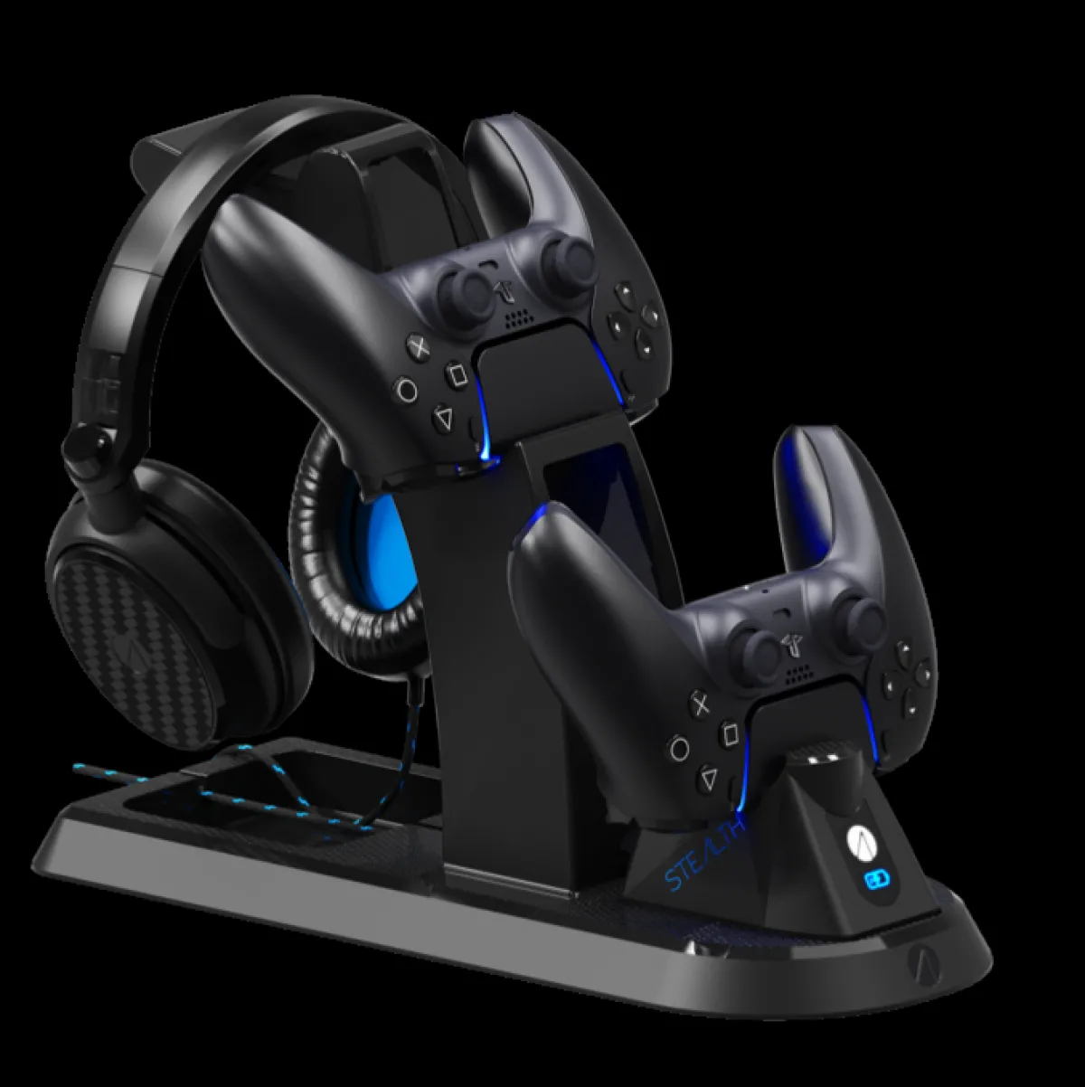 Stealth Station de charge PS5 et casque intégré -