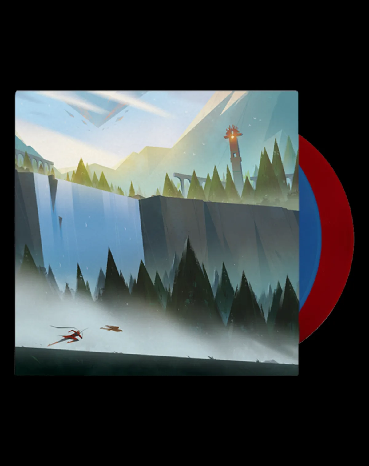 iam8bit The Pathless OST vinyles Rouge & Bleu - 2LP